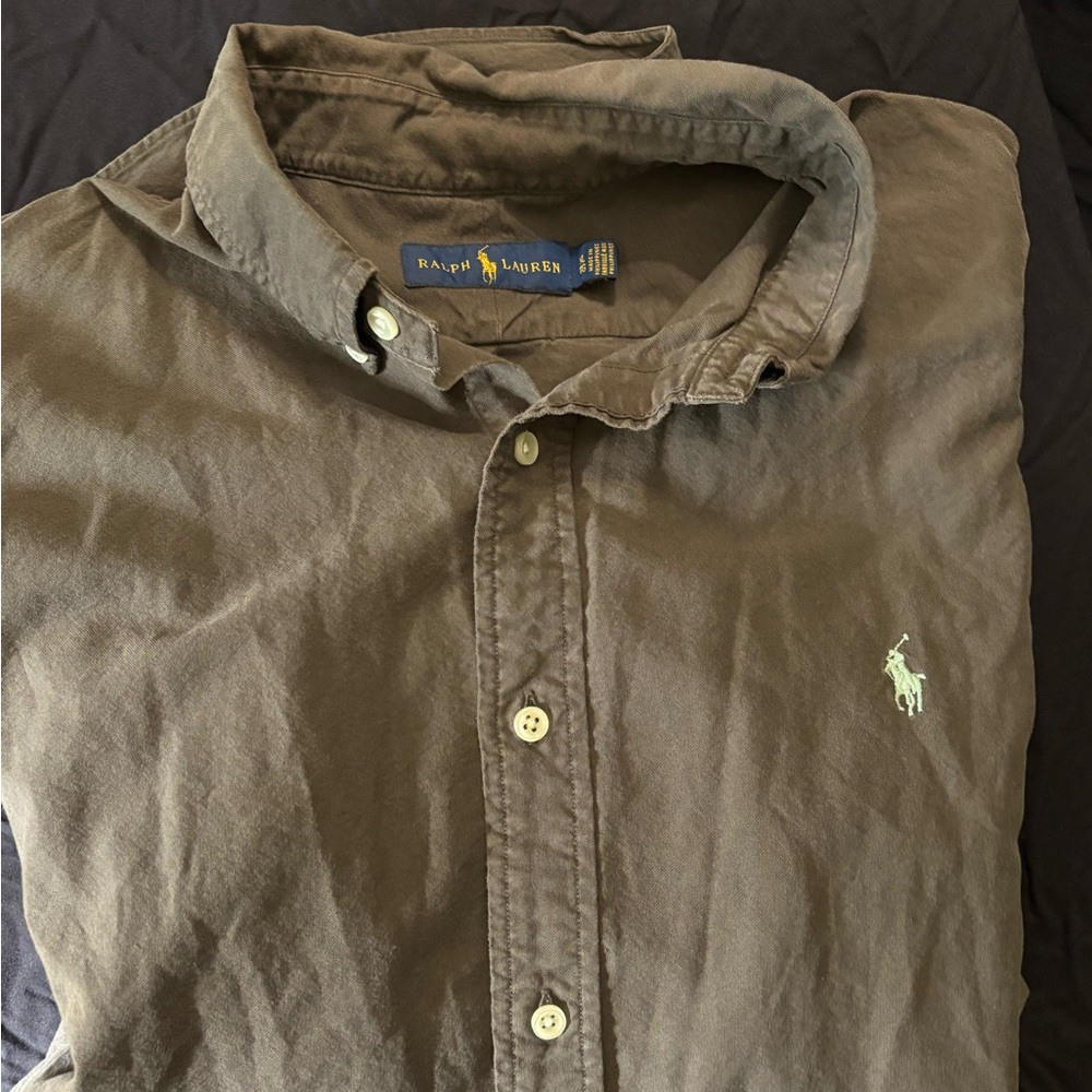 Polo by Ralph Lauren Brown Casual Button Down Shirt